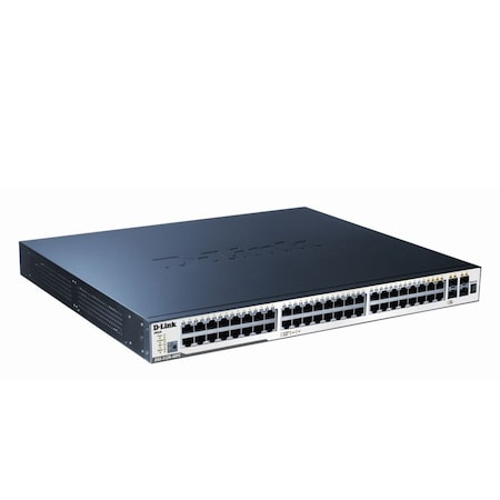 D-Link Xstack -Managed Gigabit Switch. 48-Port Gigabit Stackable L2 Poe+ DGS-3120-48PC/SI